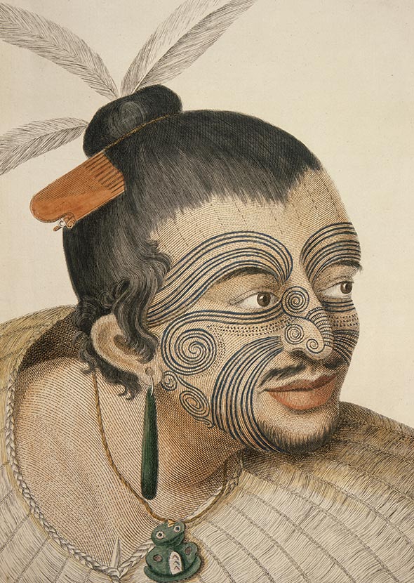 Portrait of  Māori man
