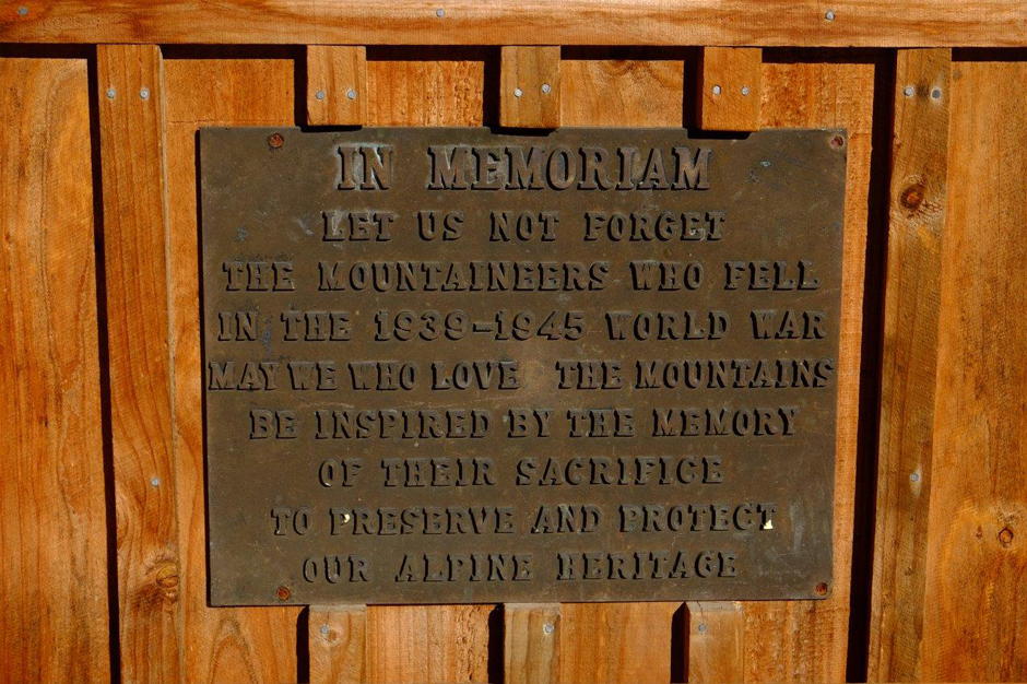 Arthur's Pass lodge memorial