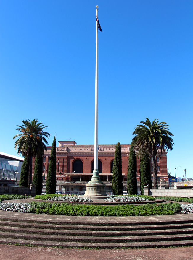 Auckland railway station memorial gardens