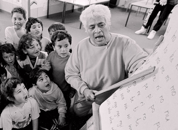 Māori language class, 1981  