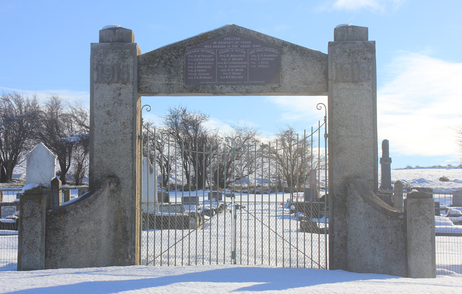 Blackstone Cemetery War Memorial Gates