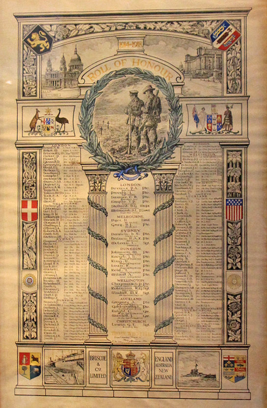 Briscoe's WWI Memorial