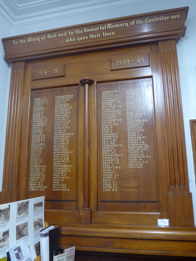 Cambridge RSA roll of honour