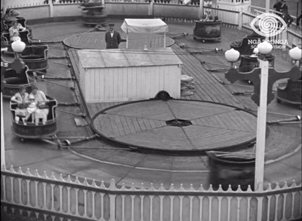 Still from film of Auckland's Luna Park, 1928