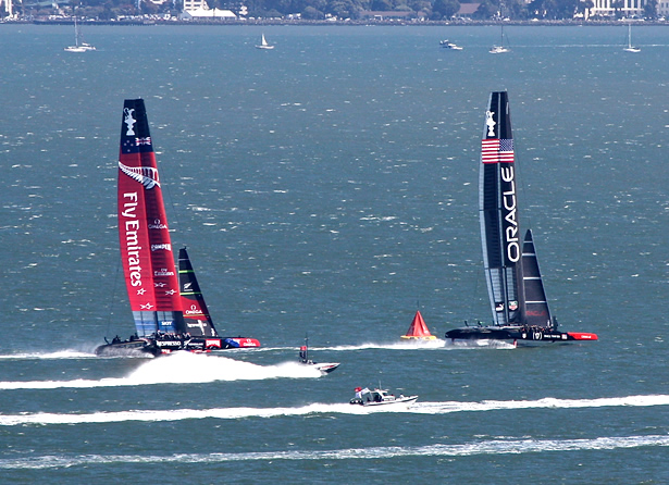 America's Cup race, San Francisco, 2013