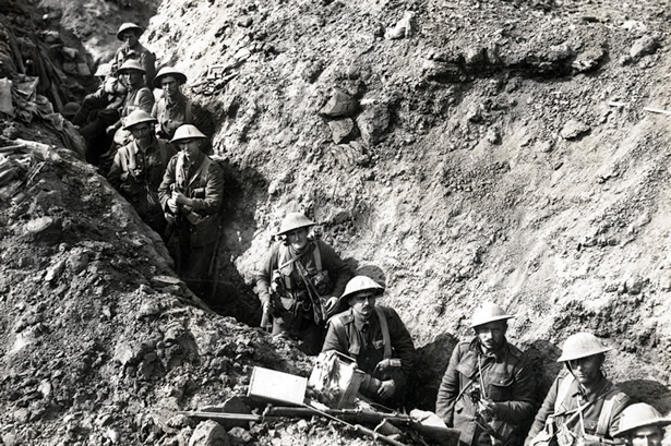 Auckland infantry during the Battle of Flers-Courcelette, September 1916