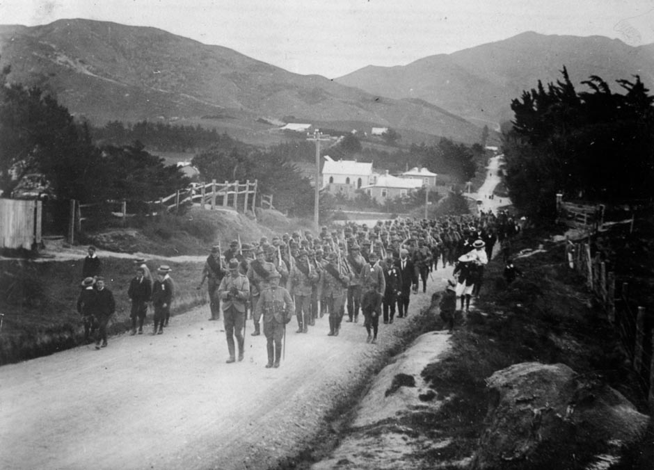 First Contingent leaves Karori
