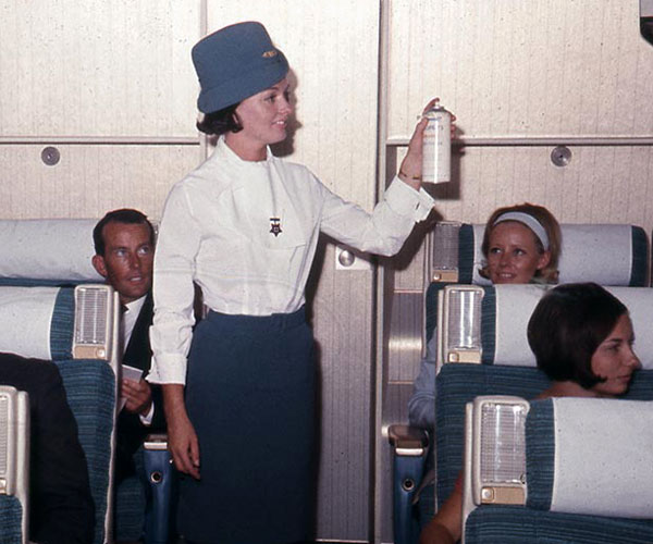Disinsection spray on aircraft