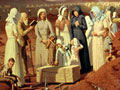 Painting of Boer concentration camp