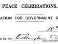 Application for peace celebrations' subsidy