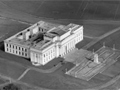 Historic aerial view of museum and surround Domain