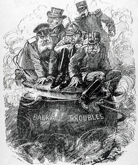 Balkan troubles cartoon