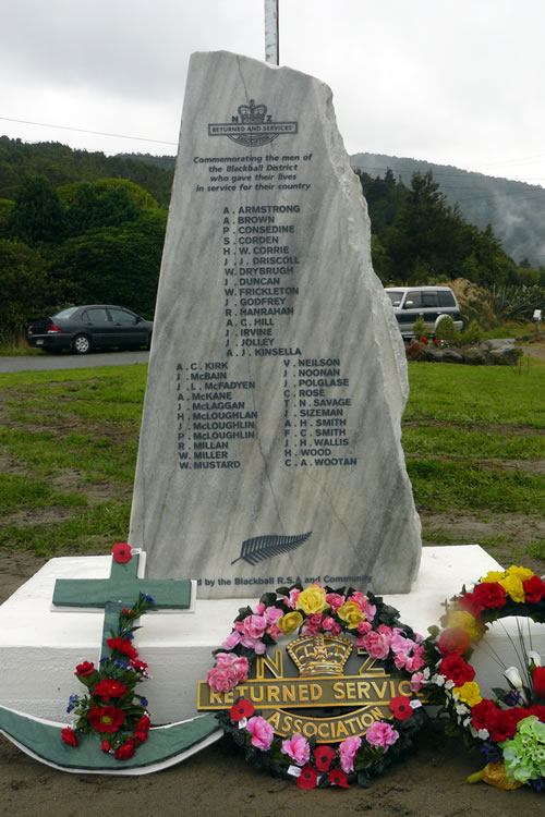 Blackball war memorial
