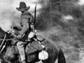 Burning a Boer farm