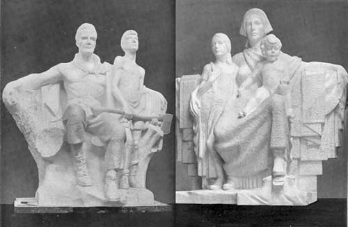Sound: the pioneer statues at the Centennial Exhibition