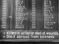 Detail of first Cook Islands roll of honour board