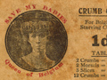 Fundraising crumb card