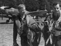 Pilots near plane
