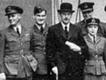 Sir Hugh Dowding with Battle of Britain pilots