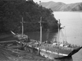 Edwin Fox moored in sheltered harbour