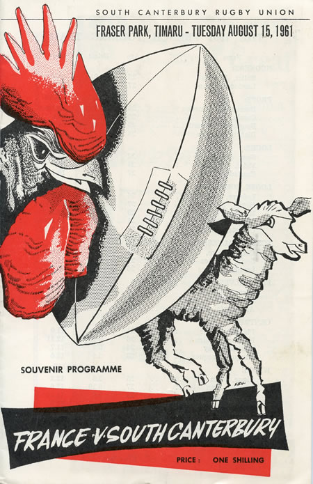 Sth Canterbury vs France programme