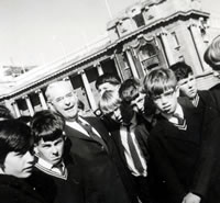 Keith Holyoake and schoolboys