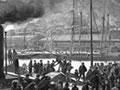Immigrants landing at Lyttelton 