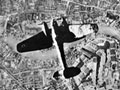 German bomber over London