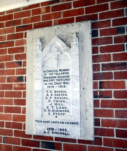 Kingsdown war memorial