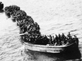 Landing boats, 25 April 1915