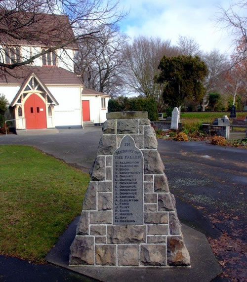 St Paul's church memorial, Papanui
