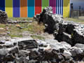 Remains of stone walls