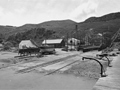 Historic image of slipway going into the harbour