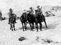 Mounted patrol at railhead