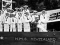 Peace celebration float, Queen Street, Masterton
