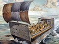 The barge from Crete painting
