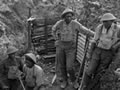 Maori Pioneers in trench, 1918
