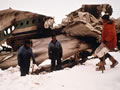 Plane wreckage on Mt Erebus