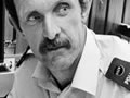 Policeman with moustache