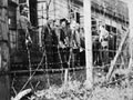 Prisoners of war lining up for soup