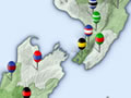 Regional rugby map
