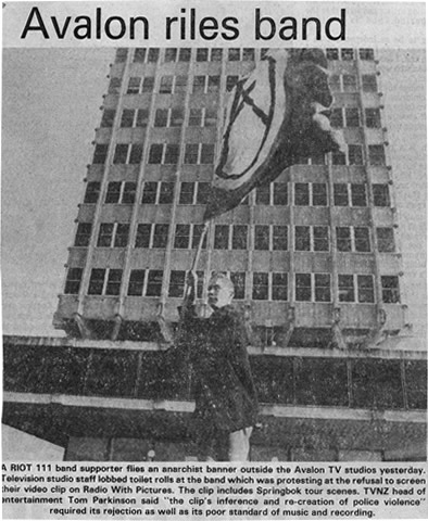 Newspaper report of protest
