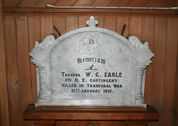 Riversdale St Marks Sth African War memorial