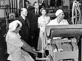 The Royal Couple watch butter being extracted