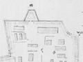 Plan showing features of the pā from above and from the side