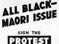 All Black- Maori protest poster
