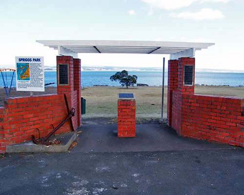Spriggs Park war memorial