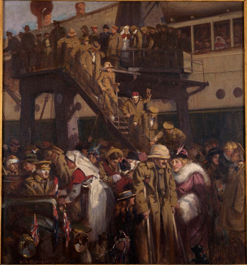 <em>The homecoming from Gallipoli</em>, by Walter Bowring