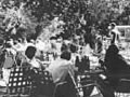 Beer garden scene