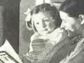 Family sitting around fire in lounge